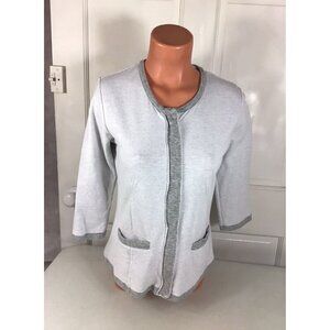 Pure Amici Cardigan Sweater Top Made in Peru Womens Small
